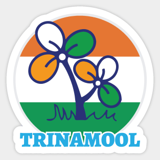 Trinamool Congress Party Logo Mamata West Bengal Politics Sticker